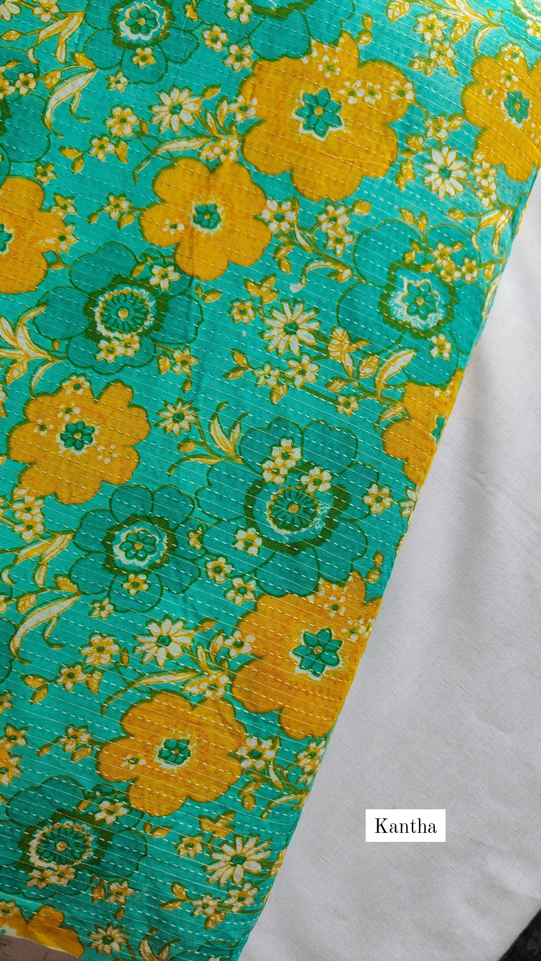 Cotton kantha Anarkali kurti