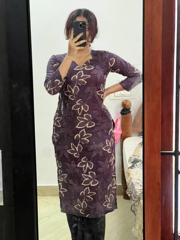 Cotton Long Straight Kurti - Image 2