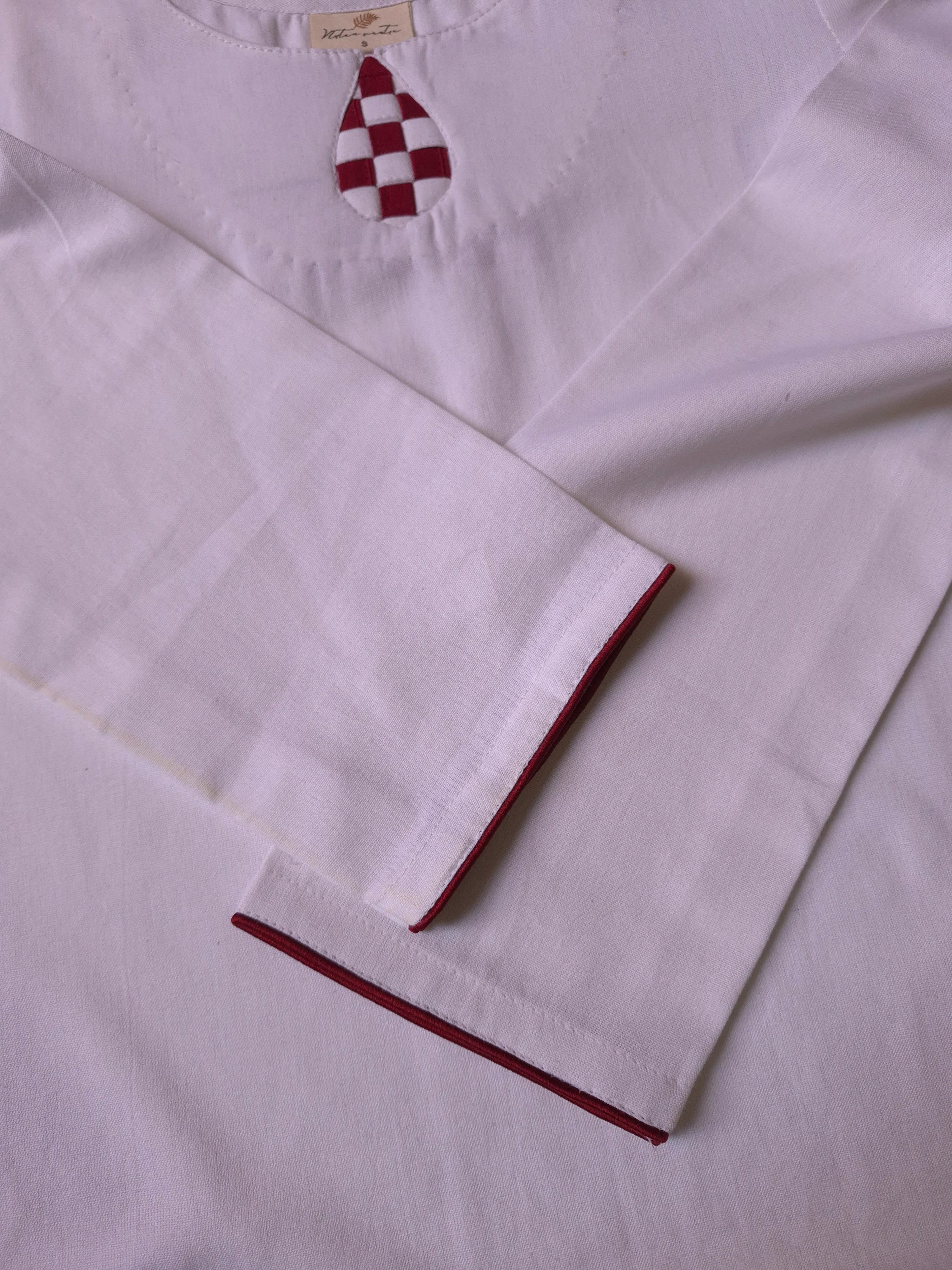 Khadi Cotton Long Straight Kurti - Image 2