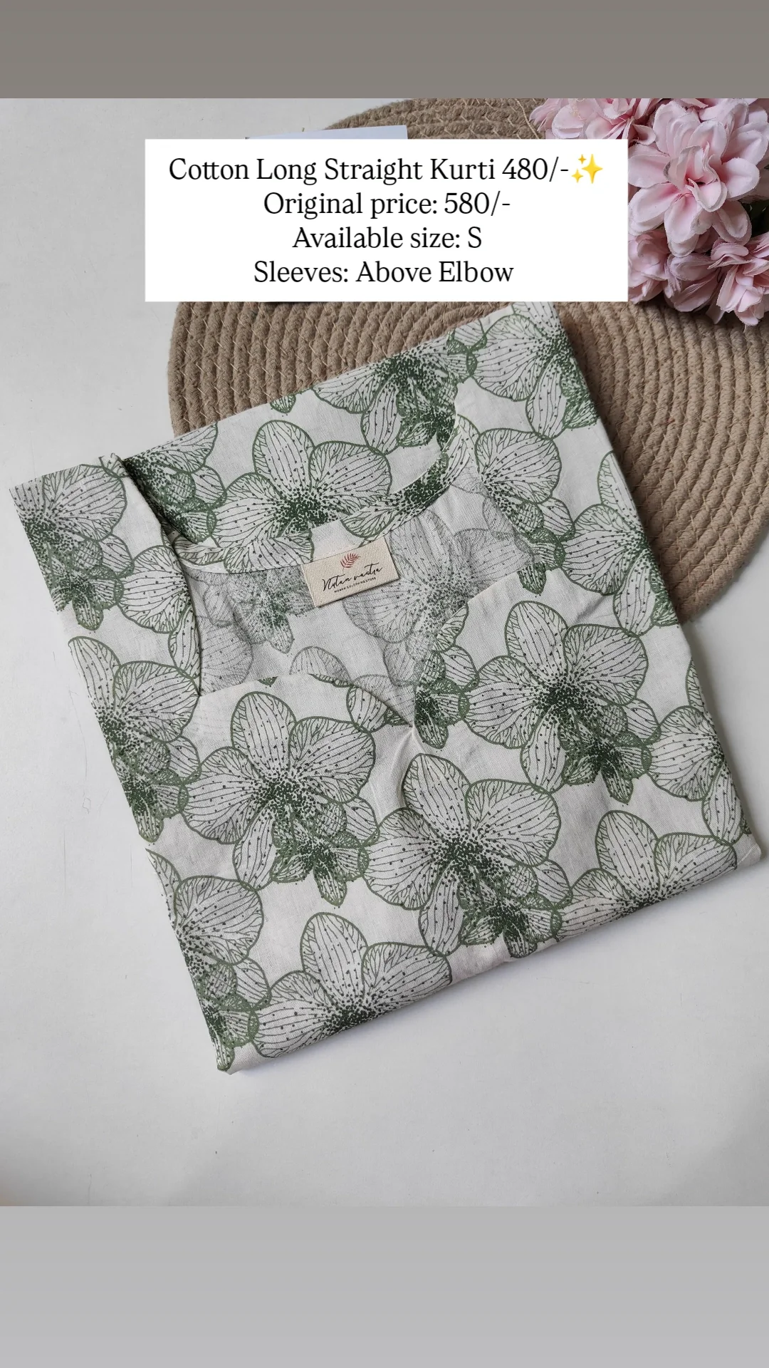 Ready To Ship Cotton Long Kurti